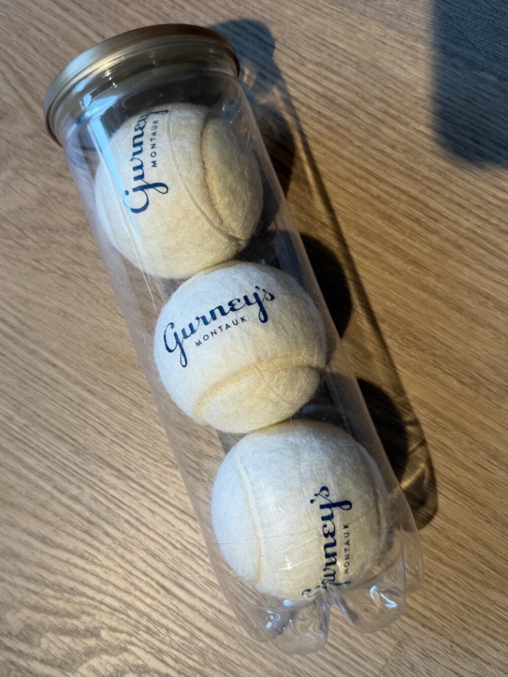 Gurney's Montauk White Tennis Balls - Set of 3 - New in Can